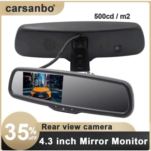 4.3" TFT LCD Car Windscreen Interior Mirrors Rearview Mirror Monitor with Special Original Bracket For Kia Hyundai Ford VW