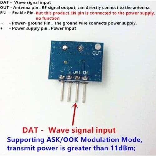 1 Set 433Mhz RF Superheterodyne Receiver Transmitter Module Kit With Antenna BX0E