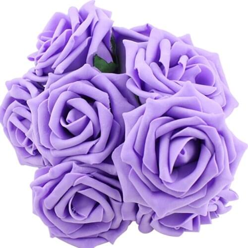 1 Bouquet 10 Pcs Bridal Bridesmaid Rose Flower Head Party Wedding Bouquets