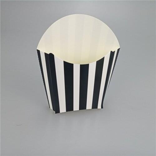 12Pcs Stripe Paper Fries Popcorn Box Candy Dragee Favor Bag Birthday Party Decoration Packaging Bonbonniere Popcorn Box Supplies