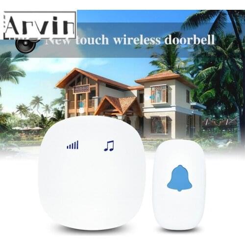 200M Wireless Doorbell Kit Home Security Smart Doorbell Notification Waterproof Outdoor Touch Button Long Distance