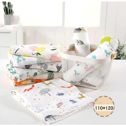 70%Bamboo 30%Cotton Muslin Blanket Cotton Baby Swaddles Soft Newborn Blankets Bath Gauze Infant Wrap Sleepsack Stroller Cover