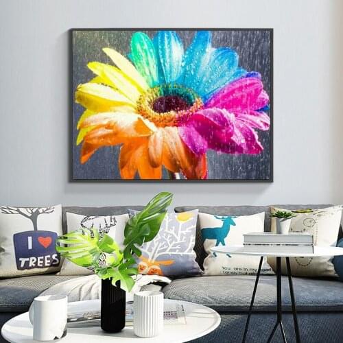 Muxun Diamond Embroidery Square/Round Rhinestones Flowers Diamond Painting Full New Arrival Five-Color Flower Home Decoration