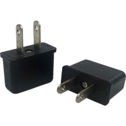 1pcs American Standard Plug Adapter Travel Power Plug Adapter Outlet Adapter Outlet 6 x 2cm