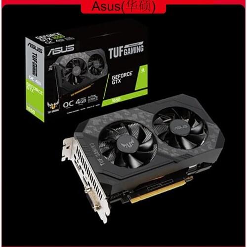Asus TUF-GTX1650-O4GD6-P-GAMING Graphics Card NVIDIA® GeForce GTX 1650 PCI Express 3.0 GDDR6 4GB DVI HDMI DP Video Card