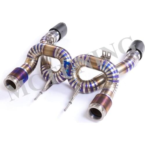 Car Exhaust System Catback Titanium For Mclaren 720s 2017-Present Catback System Muffler Valve Car Styling