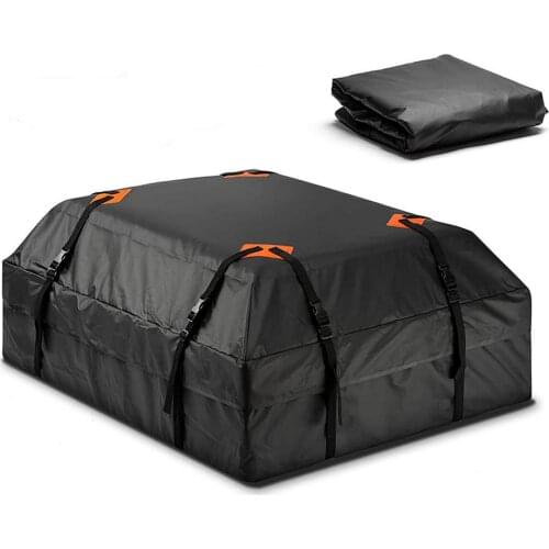 Car Roof Luggage Bag Universal Waterproof Outdoor Car Bag Self-driving Tour Rooftop Luggage Carrier Black Storage Travel Bag