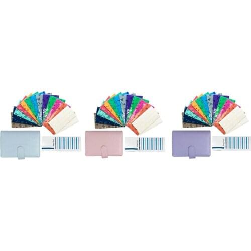 Cash Budget Envelope Wallet , 12 Perforated Vertical Opening Envelope, Binder Note for Budgeting and Saving Money