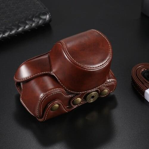 Black/Brown/Coffee High Quality PU Leather Camera Case Bag Cover For Sony A6500 A6300 A6000 A5100 A5000 NEX 5N 5T 5R 5C 5 3N 3