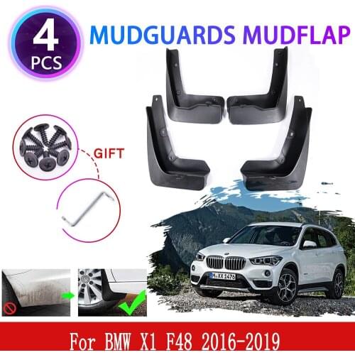 For BMW X1 F48 2016 2017 2018 2019 Mudguards Mudflaps Fender Mud Flap Splash Mud Guards Cover Protect Sand Wheel Car Accessories