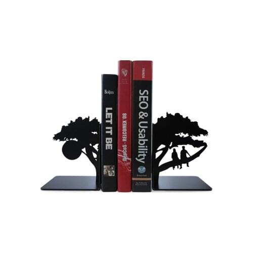 To support creative students in the book by heart Bookends desktop office simple telescopic iron clamp TV home decorations