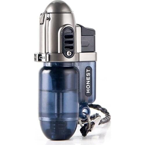 Hot Selling Mini Jet Flame Torch Butane Gas Lighter With Safety Lock Cigarette Accessories