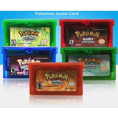 Pokemon Series GBA Game Card For Nintend NDSL GB GBC GBM SP
