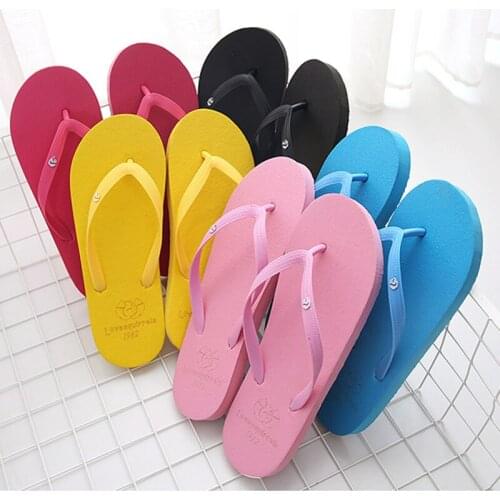Jinsen Aite New Women Casual Shoes Fashion Beach Breathable Couple Men Flip Flops Candy Colors Summer Outside Slippers JS813