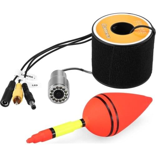 15/30/50m Cable 1200TVL Underwater Fishing Camera 12 LED Night Vision Waterproof Fish Shape Boat Fishing Camera Accessories