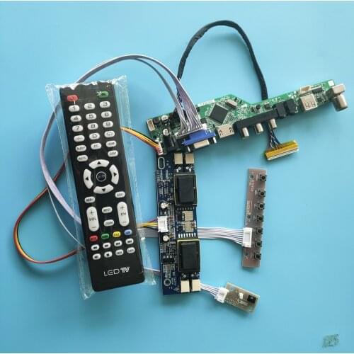 Kit for M240HW01 V4/V5/V2/V0 30pin 4 lamps 1920x1080 Remote VGA LED LVDS AV TV HDMI Screen Audio USB Controller Board LCD Panel