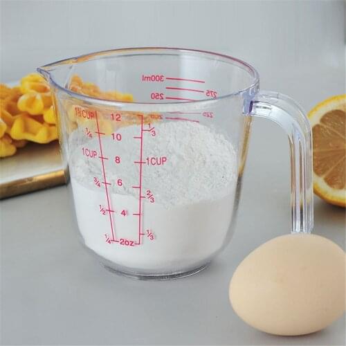Kitchen tools Plastic Transparent Measuring Cup 300/600ml Capacity Hydroponics Liquid Easy Convenient Measurement Measuring Cup