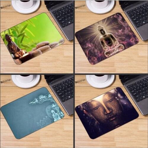 Mairuige Size 180 x220x2mm And 25*20cm Stone Buddha Custom Rectangular Rubber Gaming Mouse Pad - Durable Office Accessory Gift