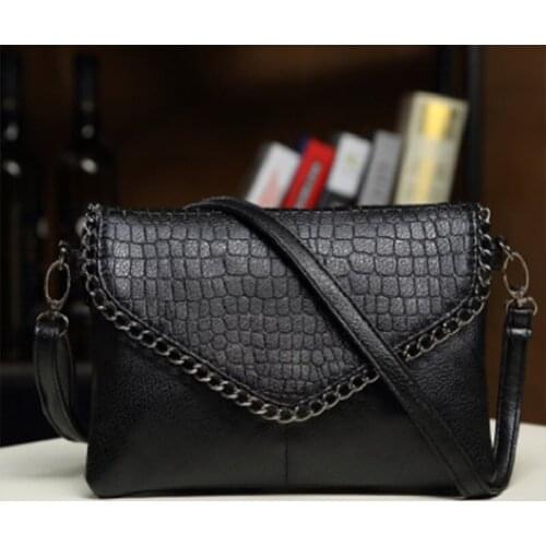 Small Shoulder Bag For Women Messenger Bags Ladies Retro PU Leather Handbag Purse With Solid Color Female Crossbody Bag