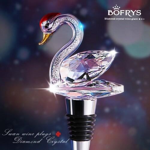 Reusable Vacuum Sealed Crystal wine stopper Home Wine Cork Bottle Stopper Storage Twist Cap Plug Gift Bar Accessories