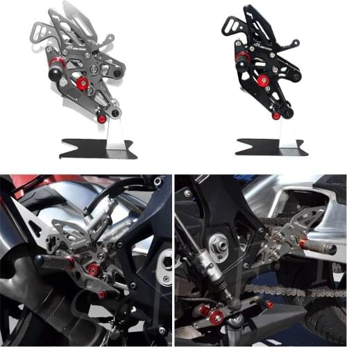 CNC Adjustable Footrest Rearsets Foot Pegs Set For BMW S1000RR 2015-2016-2017-2018 & S1000R 2017-2018