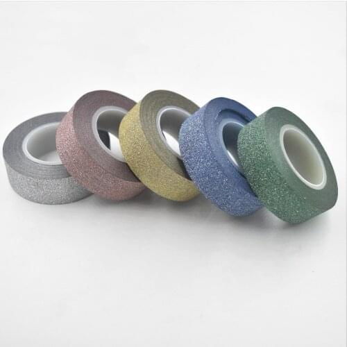Glitter Washi Tape Paper Self Adhesive Stick On Sticky Craft Decorative DIY home garden Label Craft Decorative DIY 10M