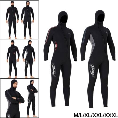 Neoprene Wetsuit Full Body Diving Suit Front Zipper Wetsuit Diving Snorkeling Surfing Deep Dive Wet Suit for Under Water Sports