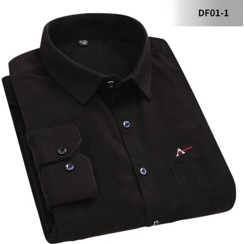 New mens corduroy shirt 2020 Autumn Long-Sleeved Camisa Social Masculina Casual Slim Fit Men Shirt Blouse Colcci Aramy