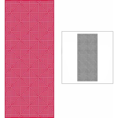 New Slim Dotted Nested Squares Background Plate 2021 Metal Cutting Dies for DIY Scrapbooking and Card Making Embossing Craft