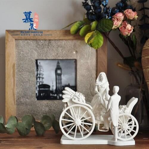 Newlywed Groom Bride Wedding Car Character Ornaments Fun Wedding Scene Cake Decoration Birthday Gift