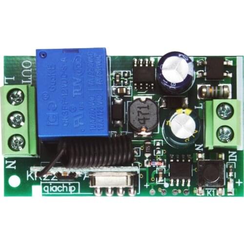 Ac110v2v Single Channel Wireless Remote Control Switch 433M Relay Receiving Controller Wide Voltage Kr2201