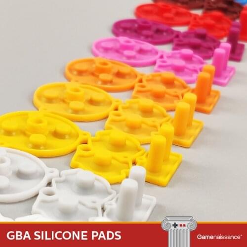 GBA Custom Silicone Pads Replacement Rubber Pads For GAMEBOY ADVANCE IPS ACCESSORY Gamenaissance