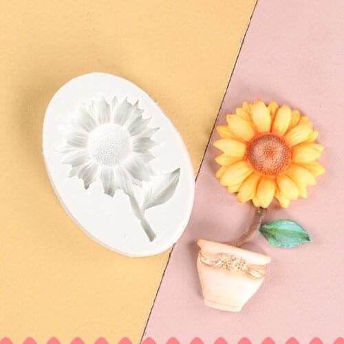 Sun Flower / Sunflower Silicone Mould DIY Fondant Lace Decoration Mold Chocolate Fudge Dry Pez Mould Jewelry Mould