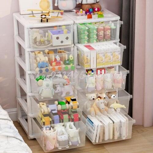Childrens Toy Storage Rack Household Multi-layer Storage Cabinet Baby Tidy Storage Bookshelf Shelf Storage Artifact