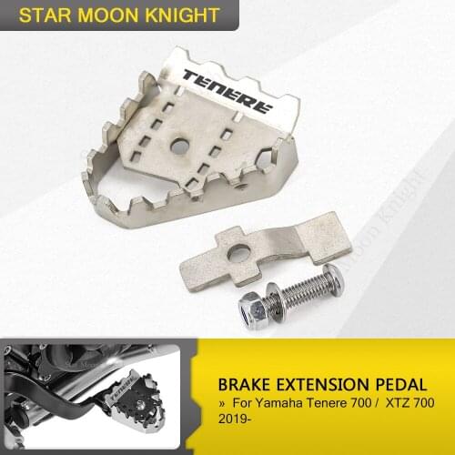 FOR YAMAHA TENERE 700 Tenere700 XTZ 700 T700 Motorcycle Accessories Brake Lever Extension Pedal Step Tip Plate Enlarge Extender