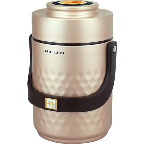 1.5L 304 Stainless Steel Lunch Box Vacuum Insulated Bento Box 3-layer Adult Student Working Big Capacity Multi-layer Warm Box