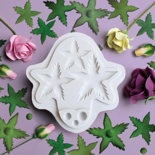 1pc Flower Pro Calyx Trio Mould Set fondant Silicone mold cake decorating tools chocolate gumpaste mold