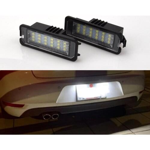 10Sets No Error Led License Plate Light 12V White 6000K Canbus For Golf 7 VW LED Number Lamp replacement