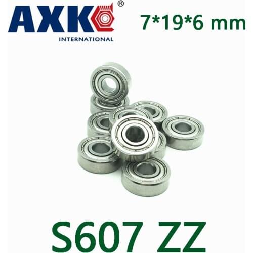 10pcs/lot High Quality Abec-5 Z2v1 Sus440c Stainless Steel Deep Groove Ball Bearings S607zz 7*19*6 Mm