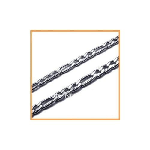 10pcs lot fashion mens Stainless Steel 7mm flat Height mirror finish chain necelace,19.6'' , birthday gifts