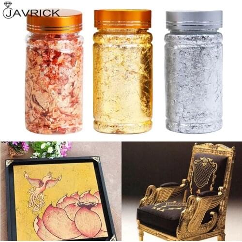 3g Gold Silver Foil Decorative Paper Resin Mold Fillings Shiny Sequins Glitters Filling Materials Resin Jewelry Making