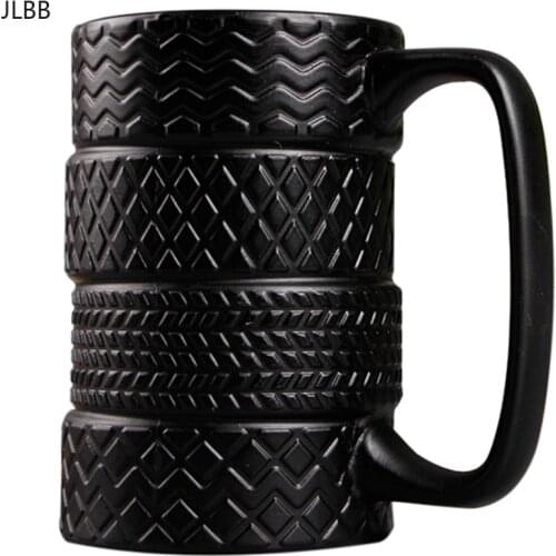 400Ml Creative Tire Mug Large Capacity Ceramic Mug Personality Tea Coffee Cup Slip Office/Household Water Cup
