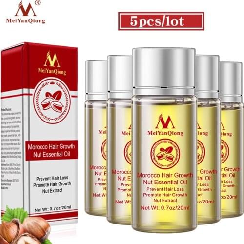 5 PSC Moroccan Care Essential Oils Improve Dry Hair, Nourish Damaged Hair, Make Hair Softer, More Lustrous And Help Grow