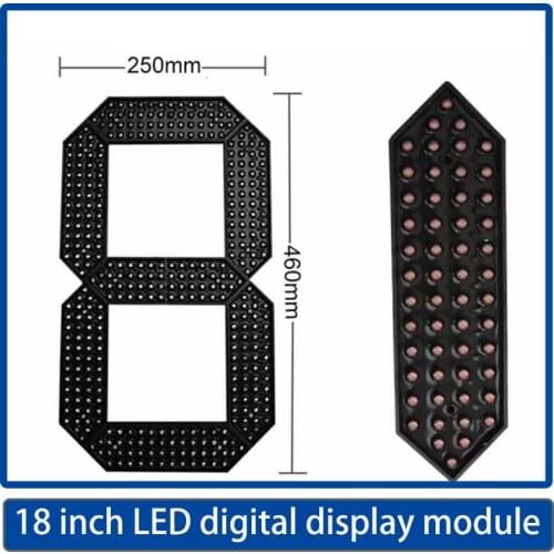50Pcs/lot 18 Inches 7-Segment of the Number Module,LED Oil Price Screen / Scoreboard,Outdoor highlight screen