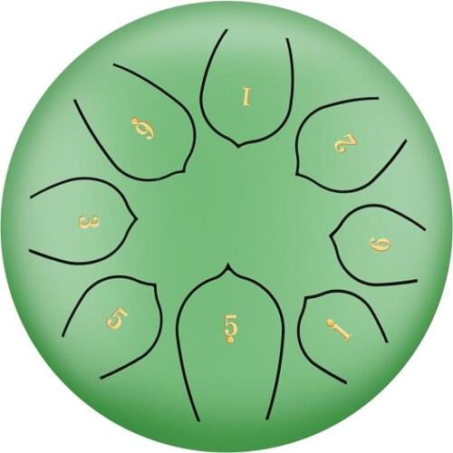 8 Inch 8 notes Steel Tongue Drum Set Hand Pan Drum Ethereal Rhythm Drum with Sticks Carrying Bag Percussion Instruments TD02