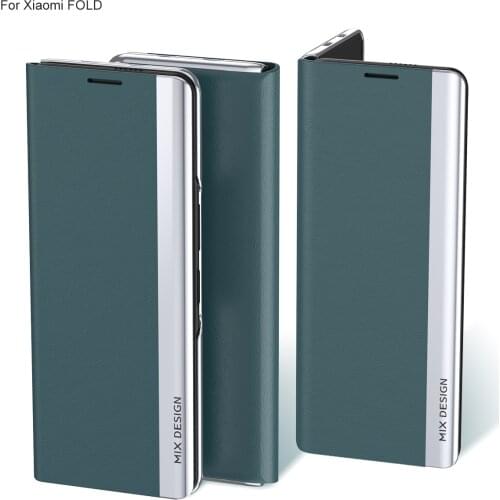 Plating Phone Case For Xiaomi Mi Mix Fold Case Luxury PU Leather Shockproof Phone Cover for Xiaomi Mix Fold Foldable Light Funda