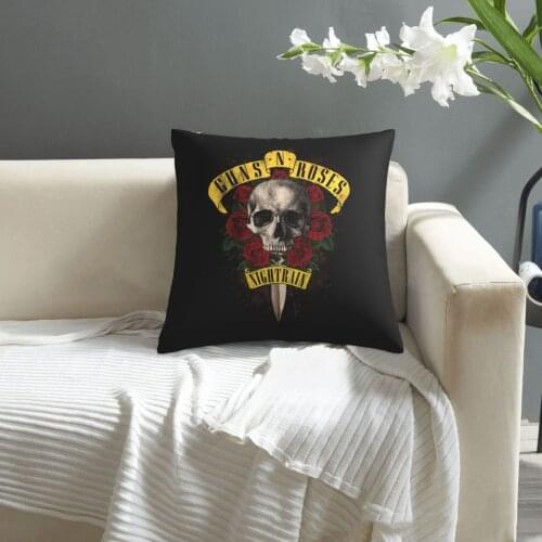 Heavy Metal pattern print Cushion Cover Decorative Pillowcase Chair Seat Square Car Pillow Cover Home Living Textile