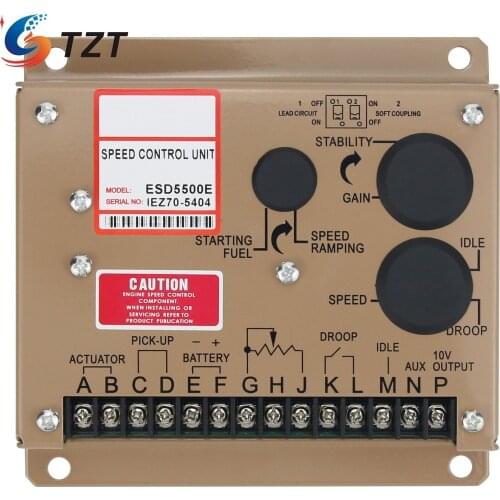 TZT Electronic Engine Speed Controller Governor ESD5500E Generator Genset Parts for Diesel Engine