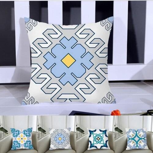 Ethnic Geometric Floral Pattern Cushion Cases Nordic Simple Decorative Pillows Cases Bohemian Fashion Sofa Couch Throw Pillow