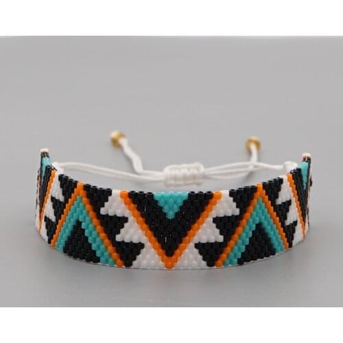 Go2boho Miyuki Bracelets For Women Gift Geometry Pattern Bracelet Jewelry Bead Design Handmade Loom Woven Jewellery Wholesale